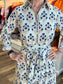 Victoria Dunn Clara the Label Marit Azure Bloom Maxi Dress