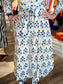 Victoria Dunn Clara the Label Marit Azure Bloom Maxi Dress