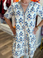 Victoria Dunn Clara the Label Beatrice Azure Bloom Mini Dress