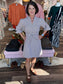 Victoria Dunn Clara the Label Zoie Sandstone Gingham Mini Dress