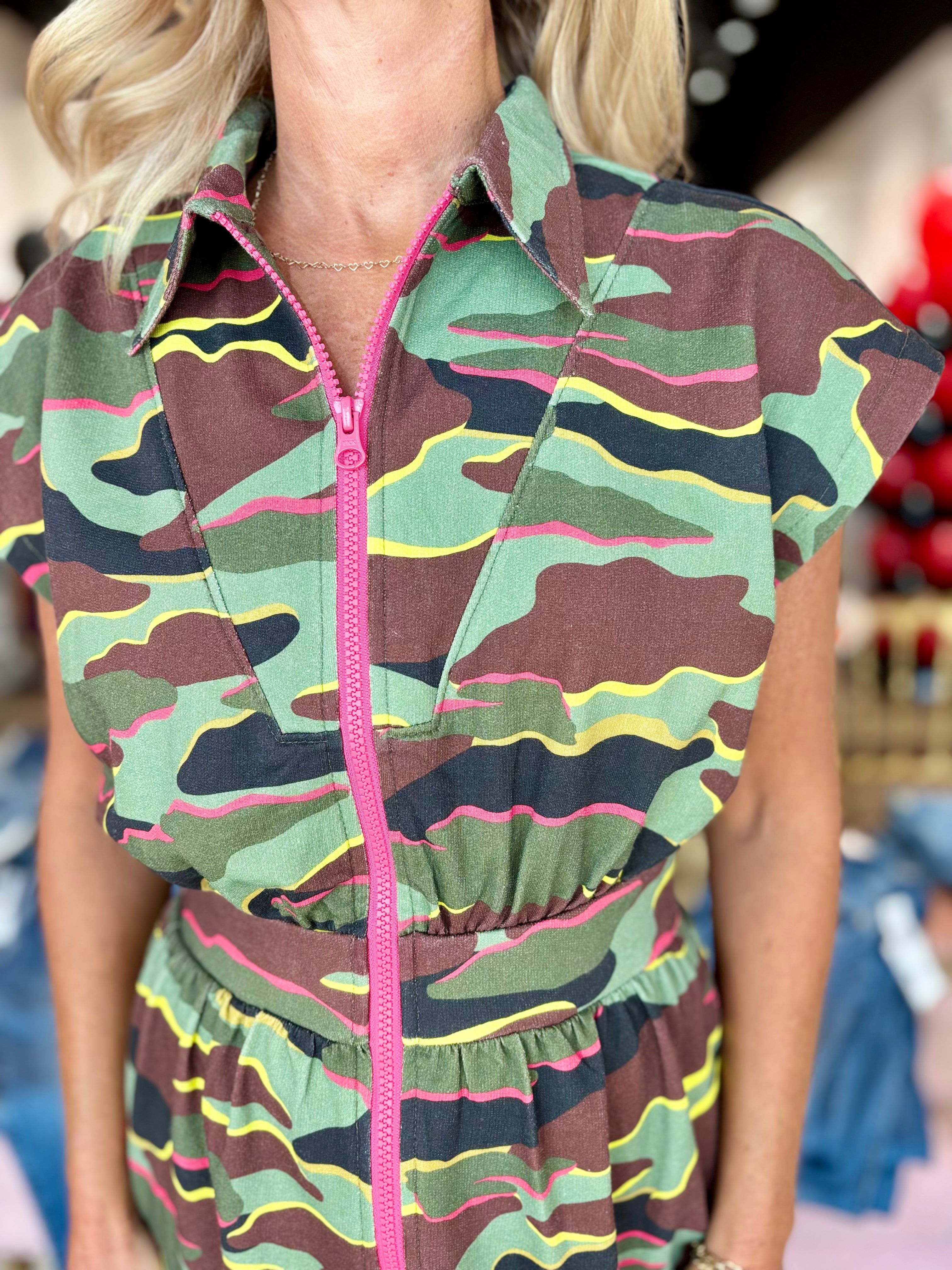 Alden Adair Belle Dress Neon Camo