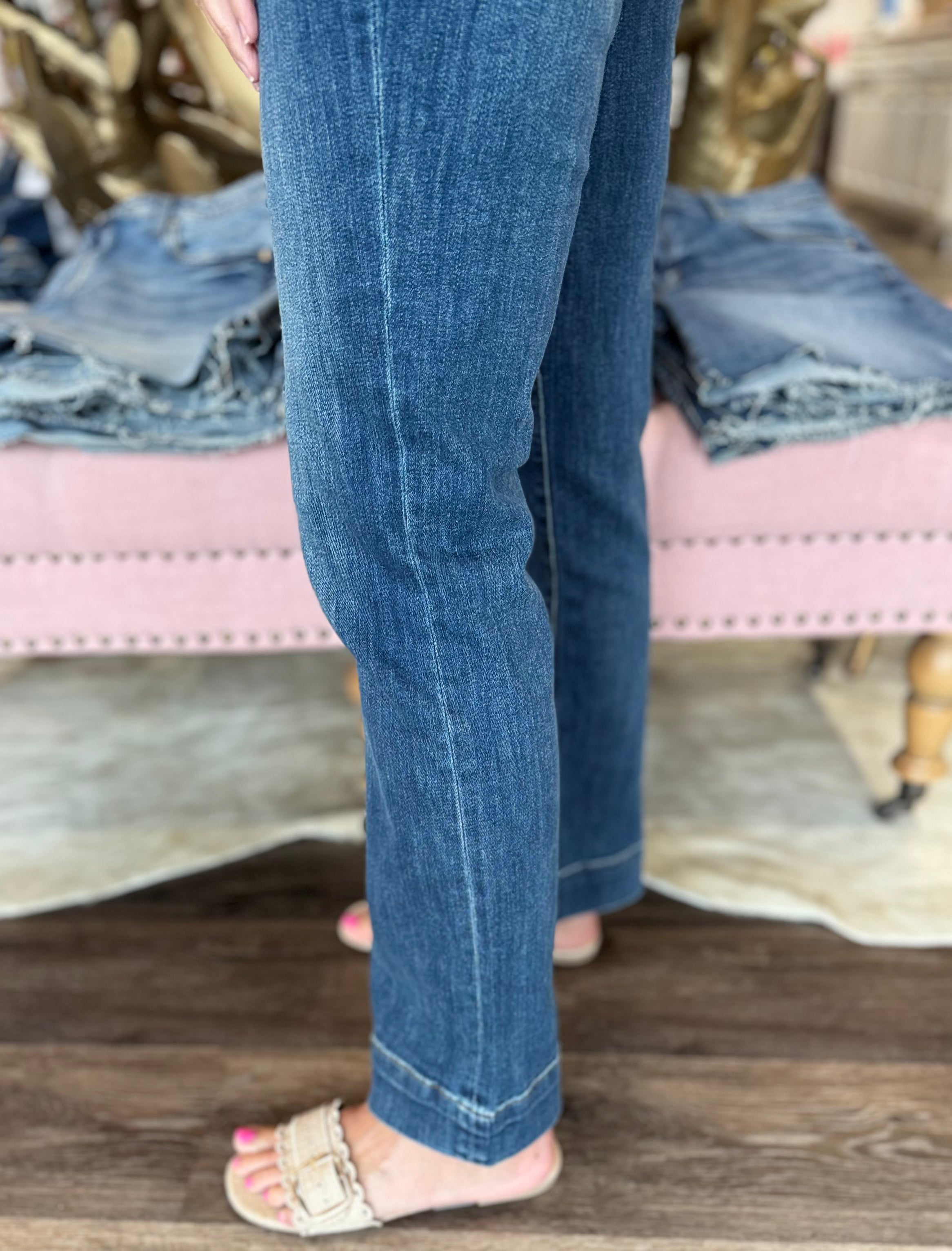 Kut Kelsey High Rise Ankle Flare