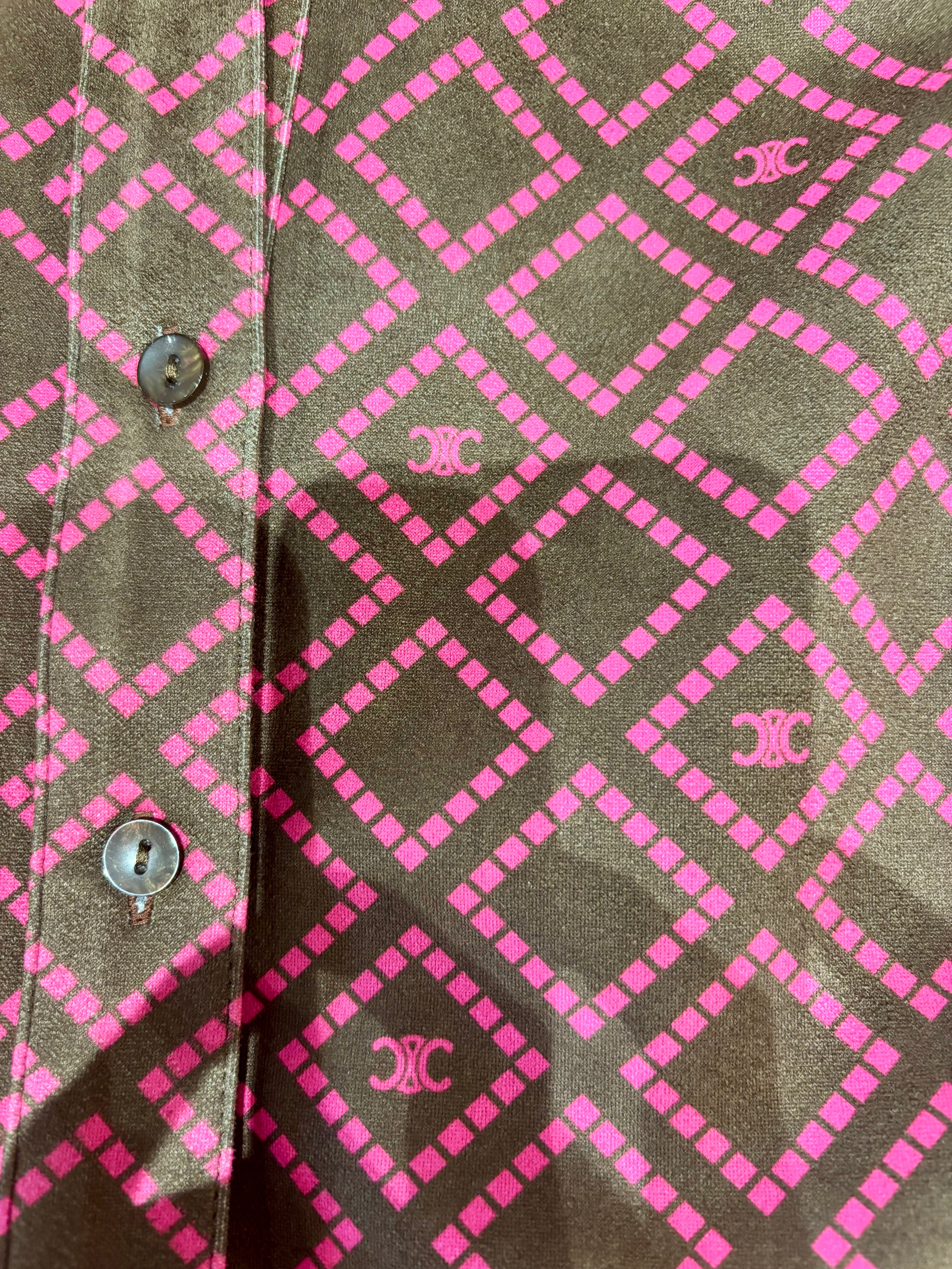 Boho Chic Dress Chocolate/ Pink