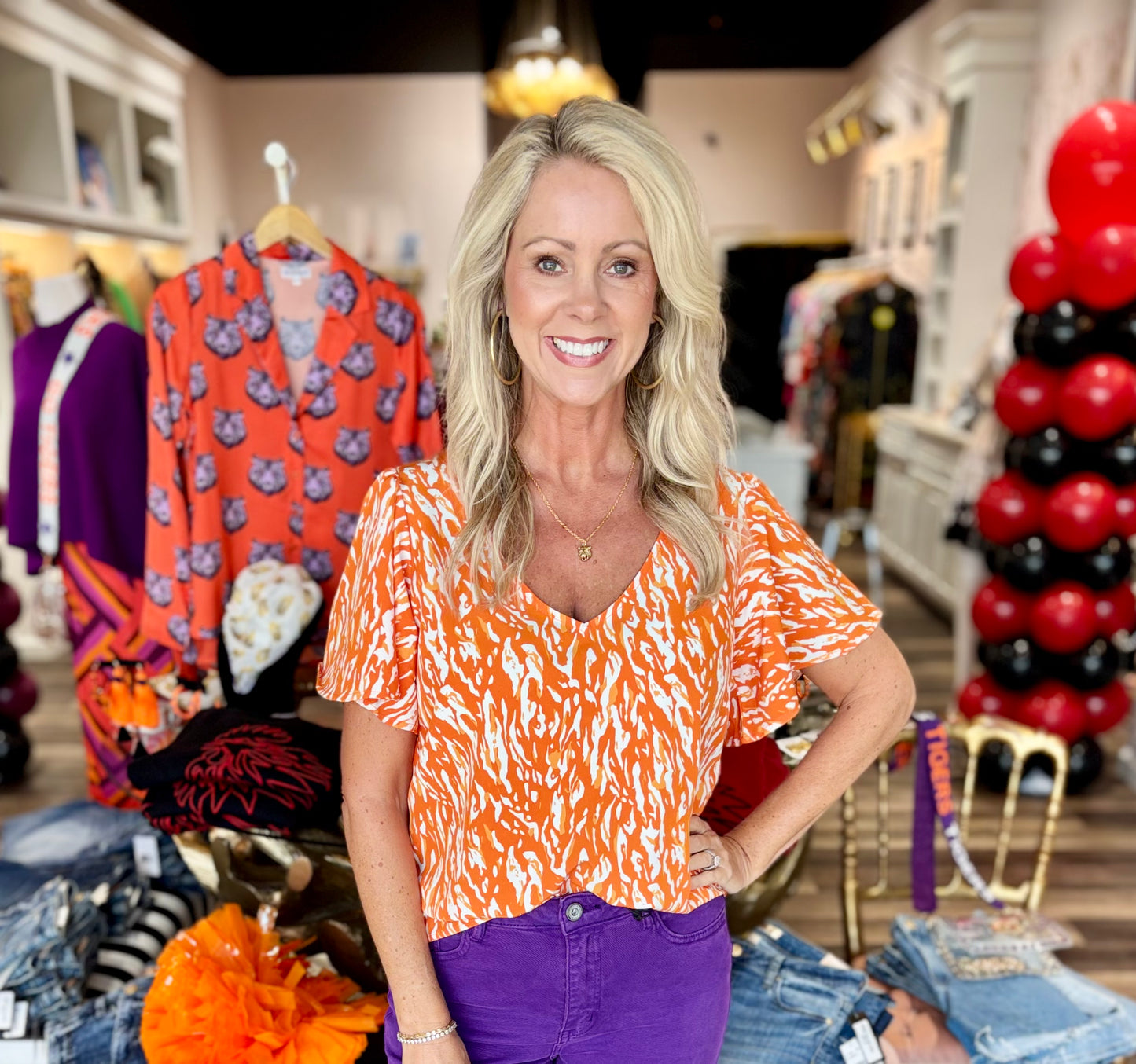 Tiger Tail Orange Top