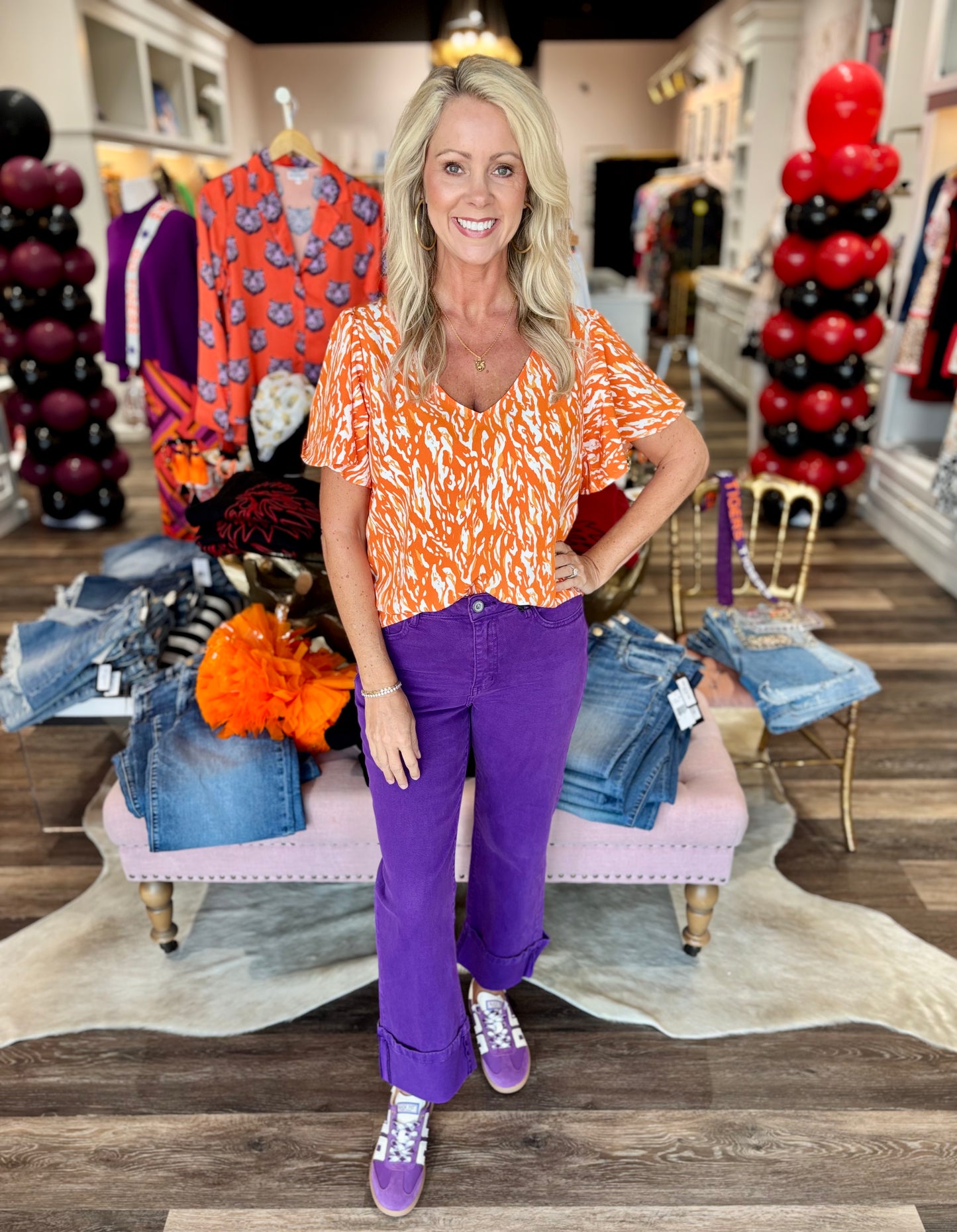 Tiger Tail Orange Top