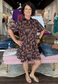 Collared Tiger Print Mini Dress