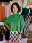 Briton Court Sophia Oversized One Size Sweater Evergreen Fog