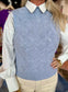 Kerisma Laurel Sleeveless Sweater Blue Frost