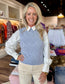 Kerisma Laurel Sleeveless Sweater Blue Frost