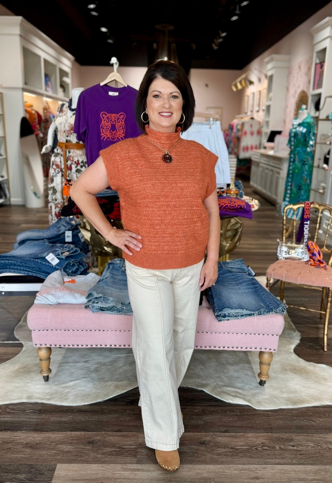 Kerisma Romana Sleeveless Burnt Orange
