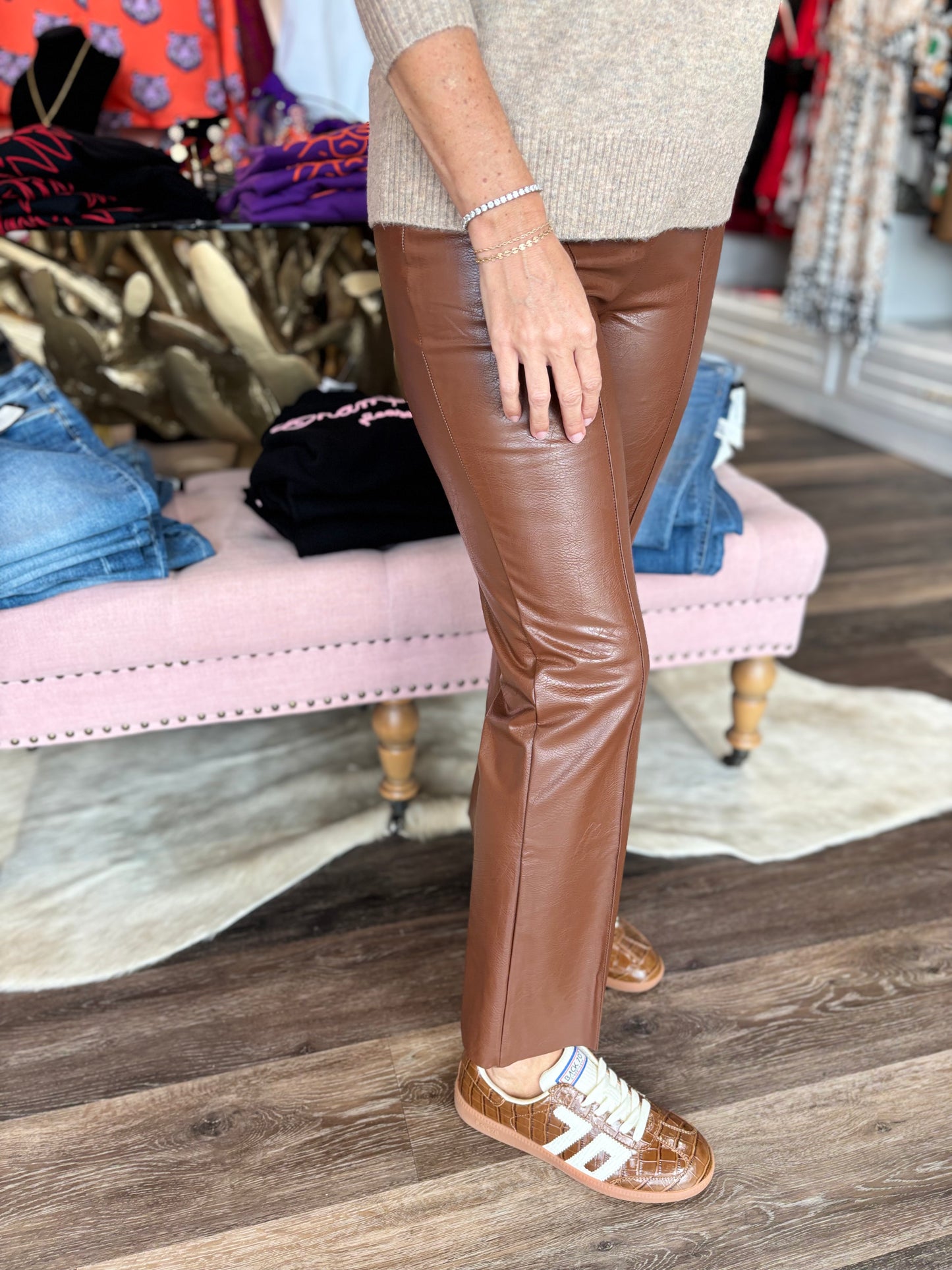 Lysse Ankle Elysse Vegan Leather Whiskey