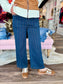 Lysse Landon Embroidered Wide Leg Denim/ Indigo