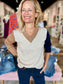 Charlie B Charlie B Colorblock V-Neck Sweater