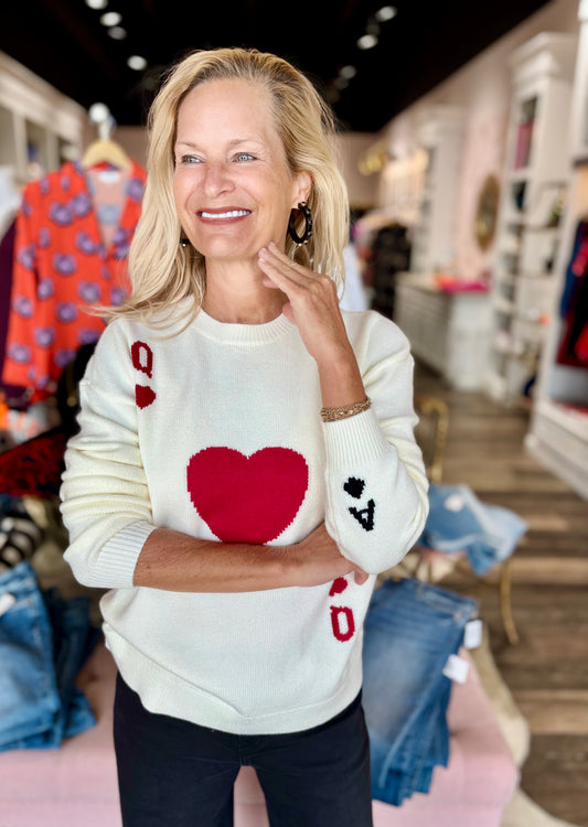 Charlie B Queen of Hearts Sweater