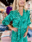Jade Tie Blouse Green Pathways