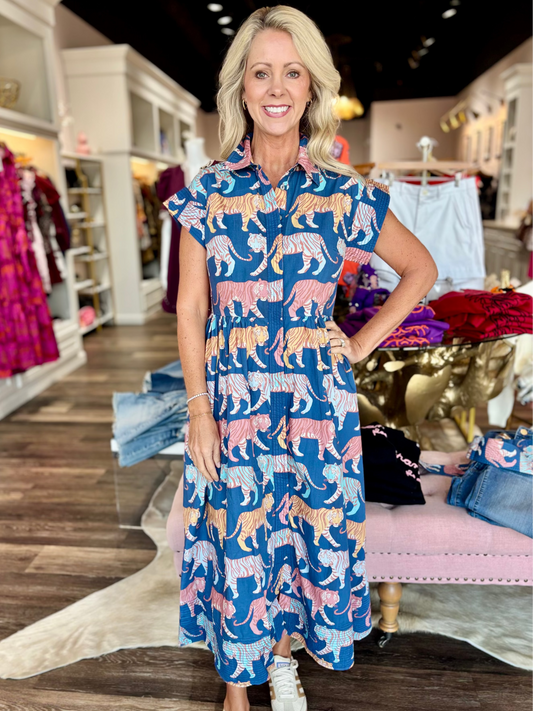 Oliphant Shirt Dress Raj Navy