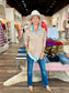Charlie B V-Neck Fooler Sweater Oat Flecks
