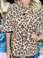 Boho Chic Animal Print Belted Cape