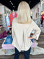 Boho Chic Taupe Suede V-Neck Blouse