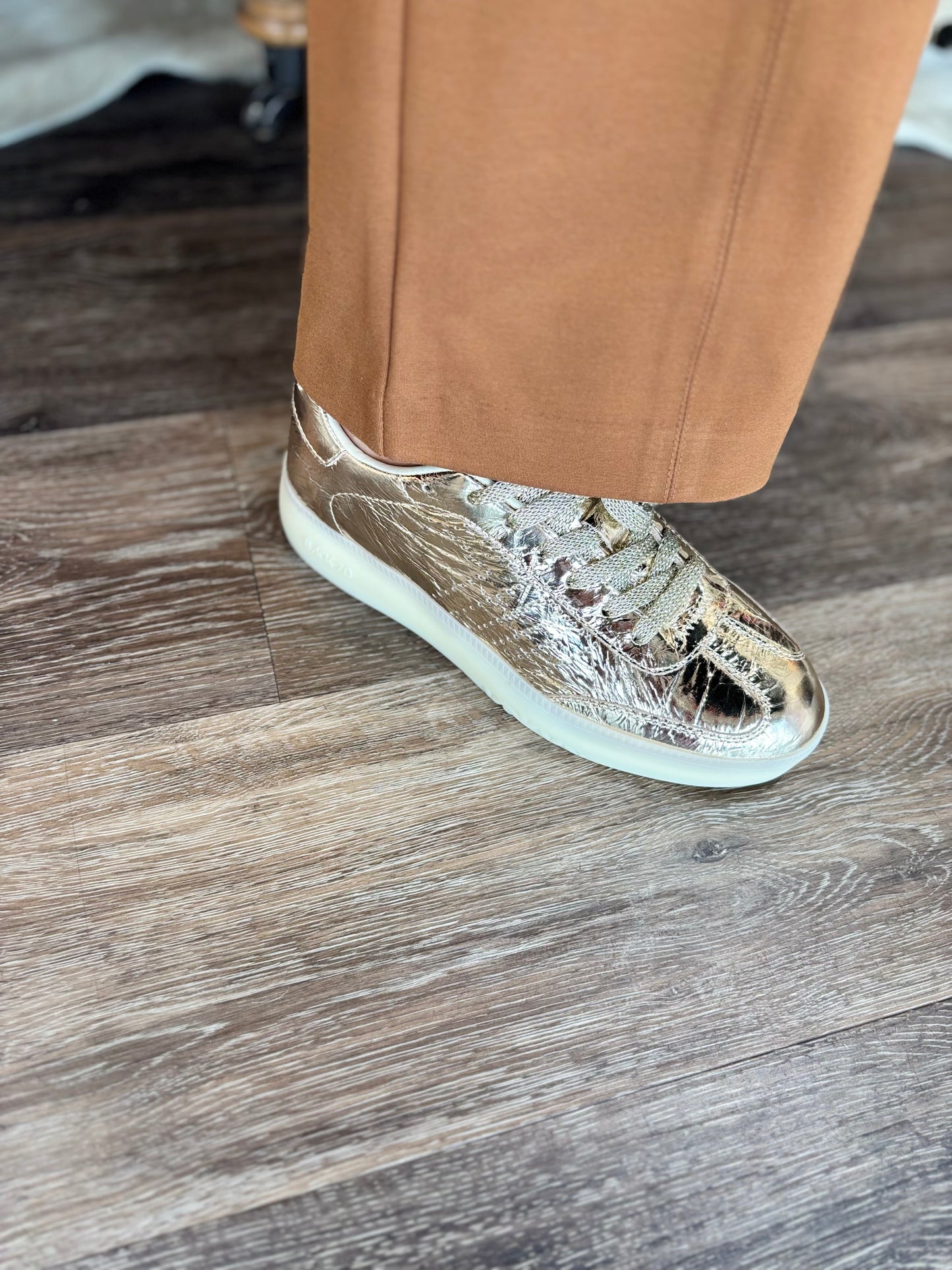 Tribal Pull On Pant with Pin Tucks in Walnut