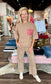 Charlie B Hairy Jacquard Knit Elbow Sleeve Balloon Shape Sweater Truffle