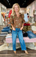 Kut Charlotte High Rise Wide Leg Frt Seam Patch Pkts