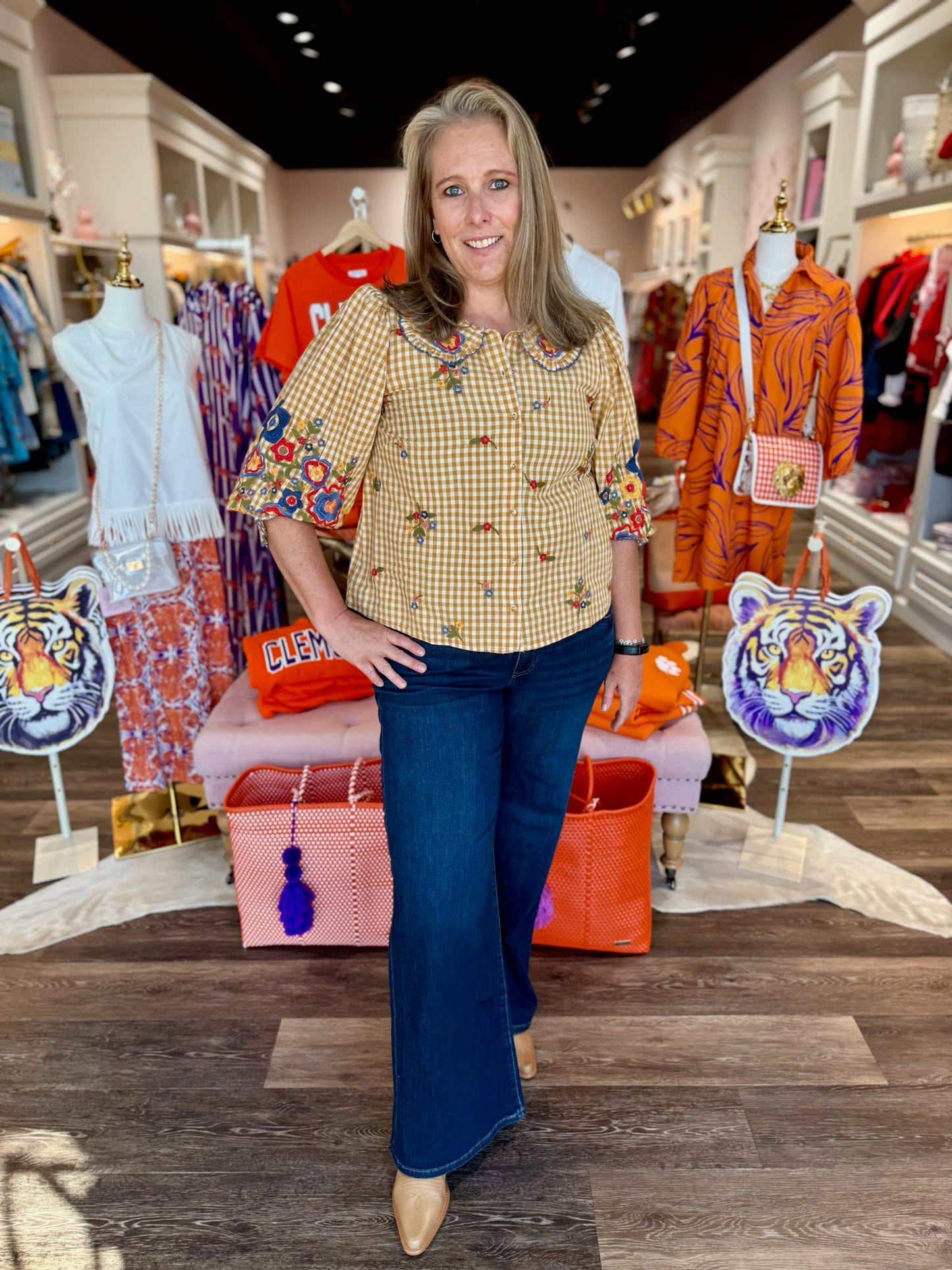 Ivy Jane Check Garden Top