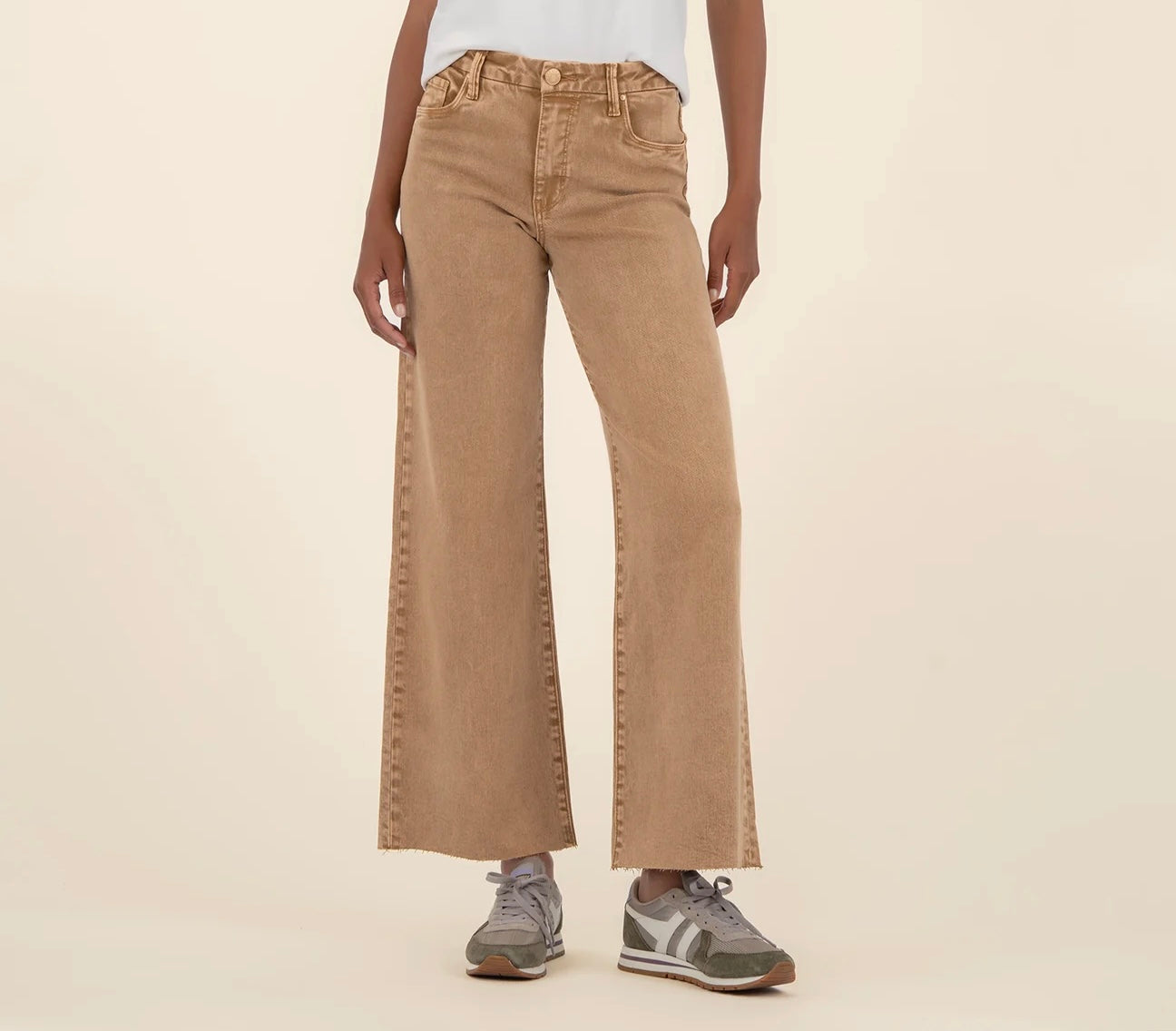 Kut Meg High Rise Wide Leg Chestnut