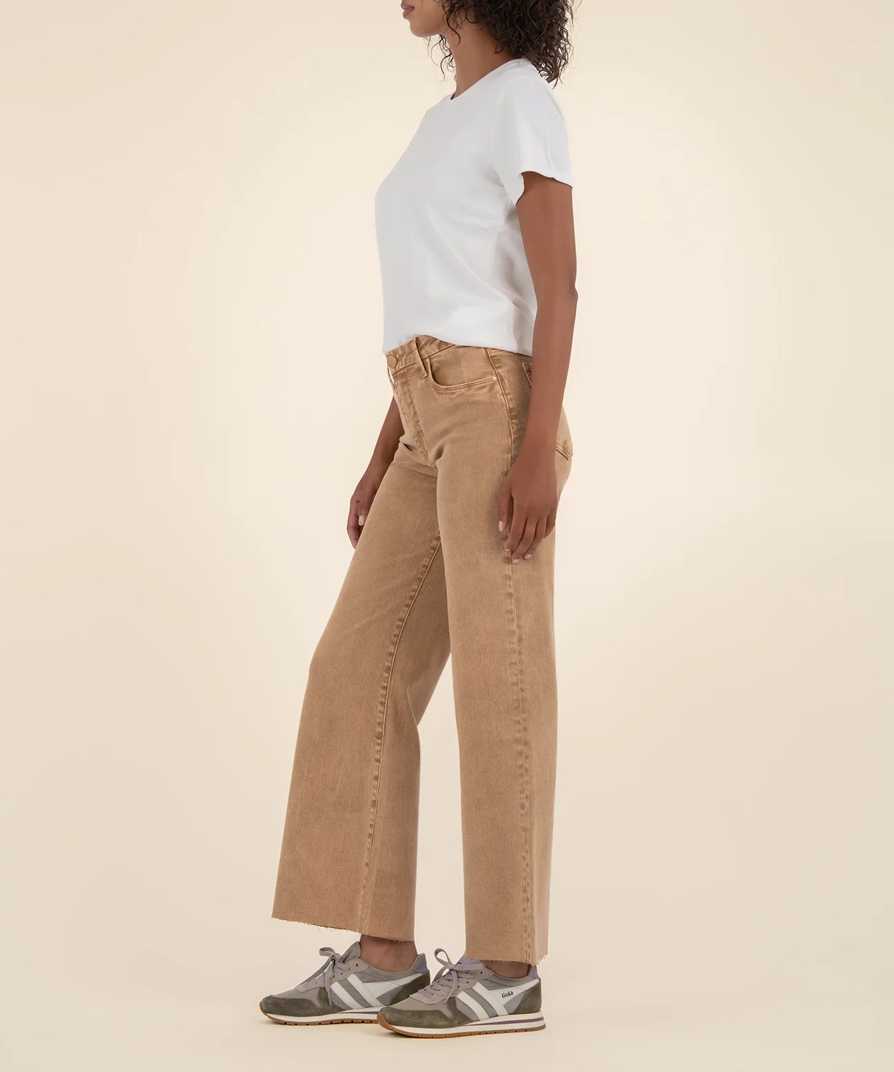 Kut Meg High Rise Wide Leg Chestnut