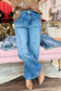 Kut Charlotte High Rise Wide Leg Frt Seam Patch Pkts