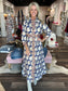 Oliphant Shirt Dress Maxi Agra Navy