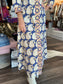 Oliphant Shirt Dress Maxi Agra Navy