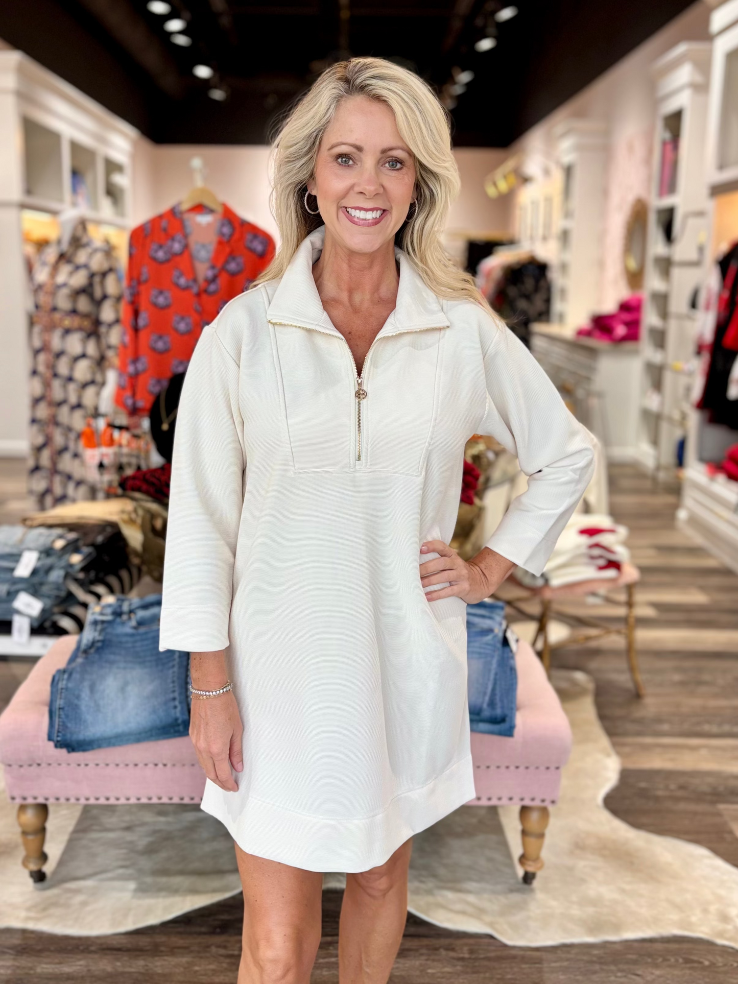 Raven Dress Ivory