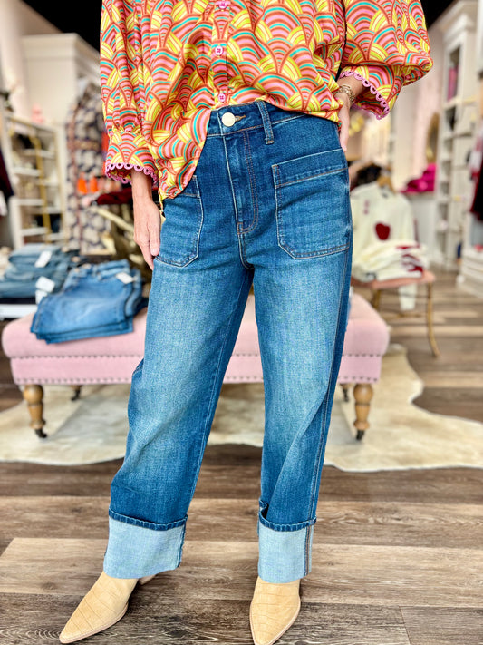 Kut Sienna High Rise Straight Leg