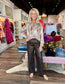 Wide Leg Chocolate Leather Pants
