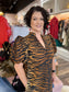 Emily McCarthy Hampton Mini Dress Tiger Jacquard