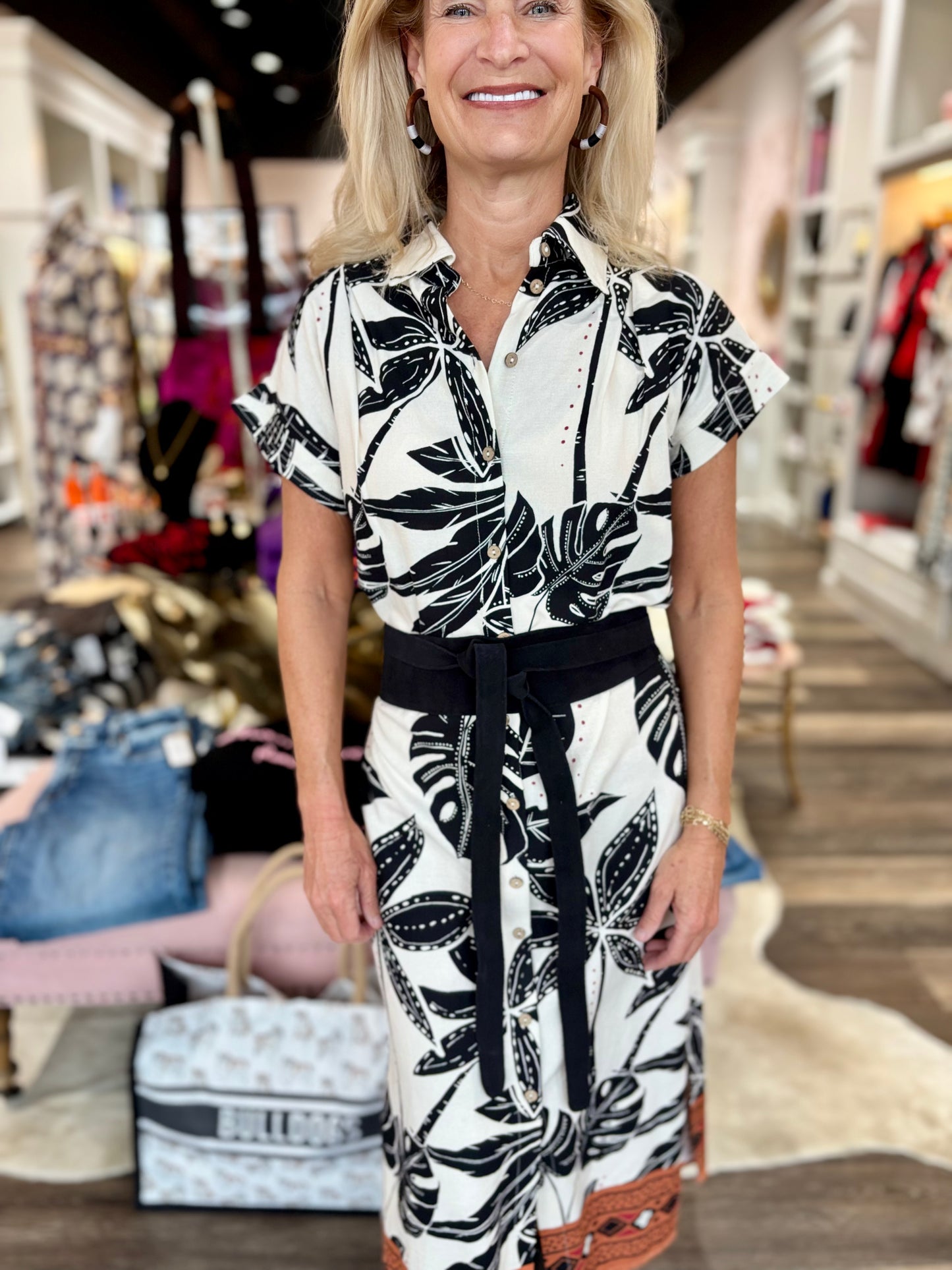 Tropical Midi Dress