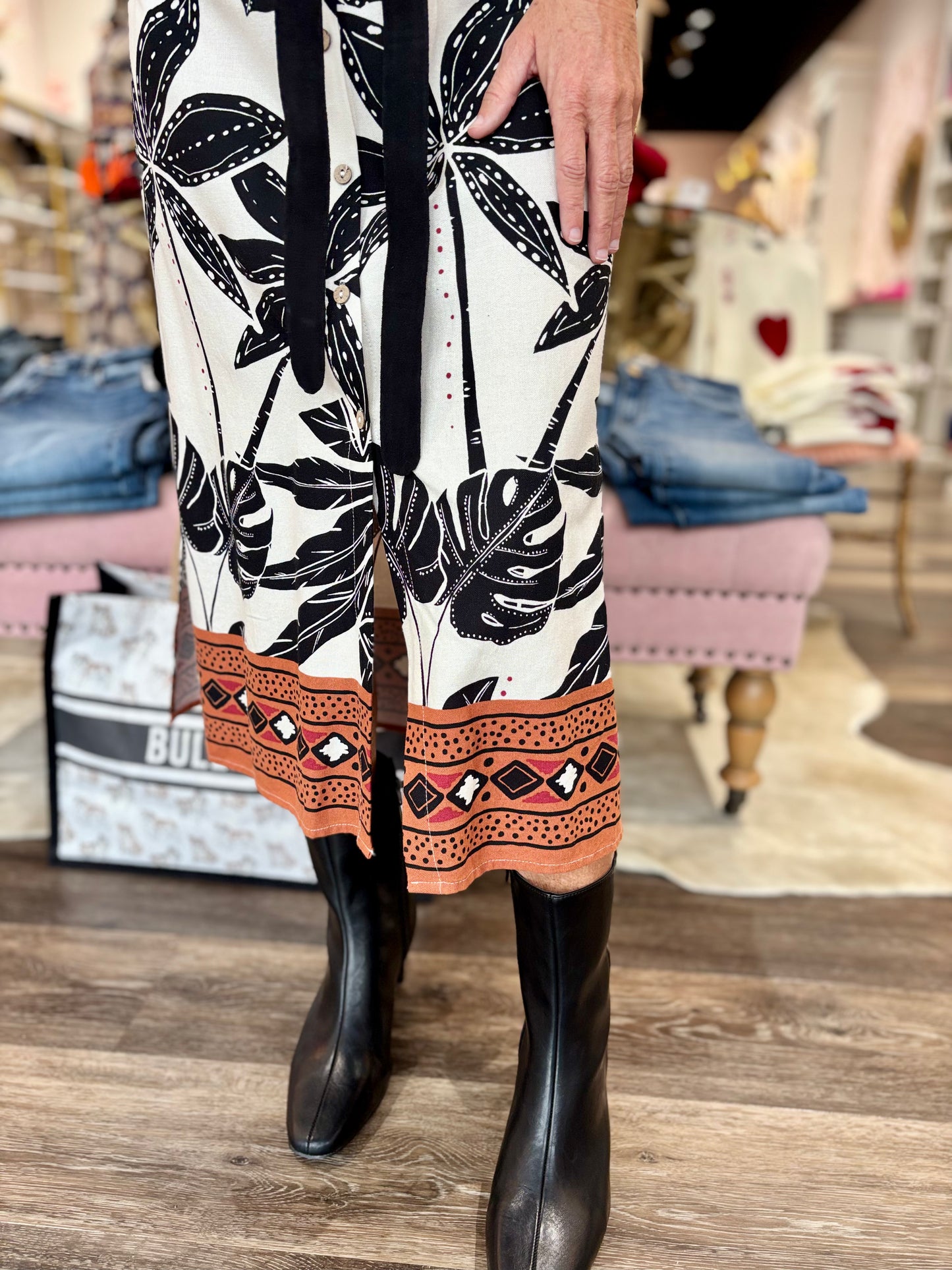Tropical Midi Dress
