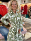 La Plage Town Midi Dress- Bali Floral Pesto