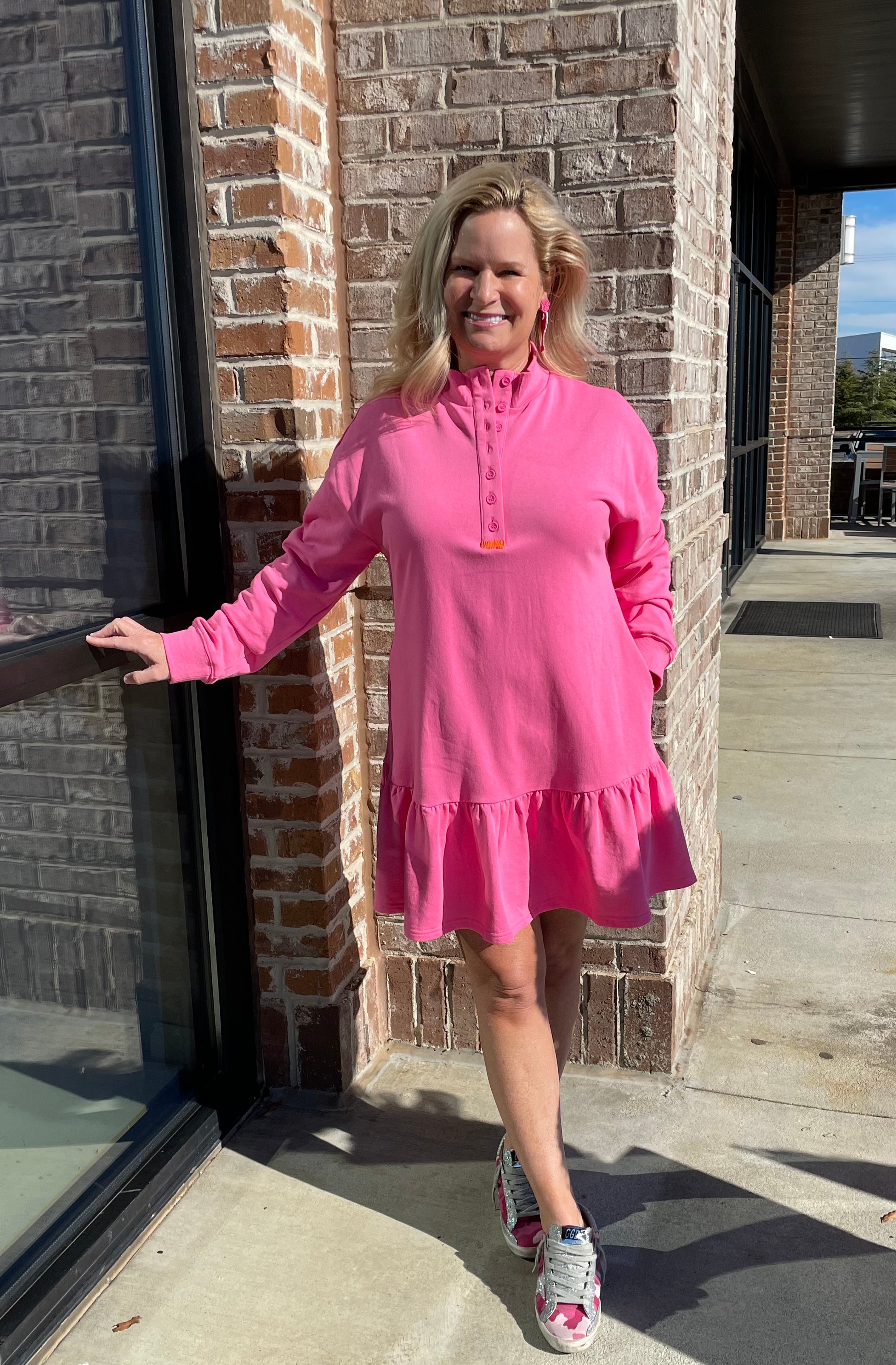Caryn Lawn Maggie Dress Pink
