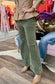 Moss High Rise Crop Wide Pocket Corduroy Pants