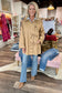 Asymmetric Bow Tie Closure Coat
