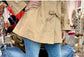 Asymmetric Bow Tie Closure Coat