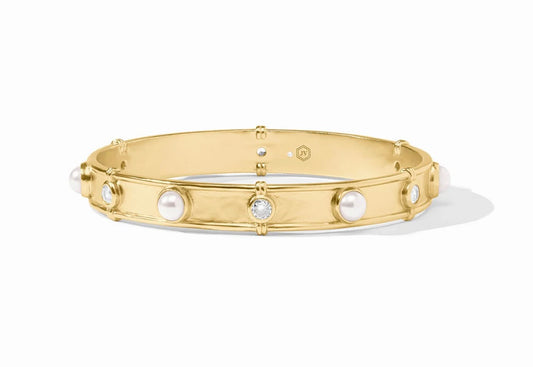 Julie Vos Tribeca Bangle Pearl Small