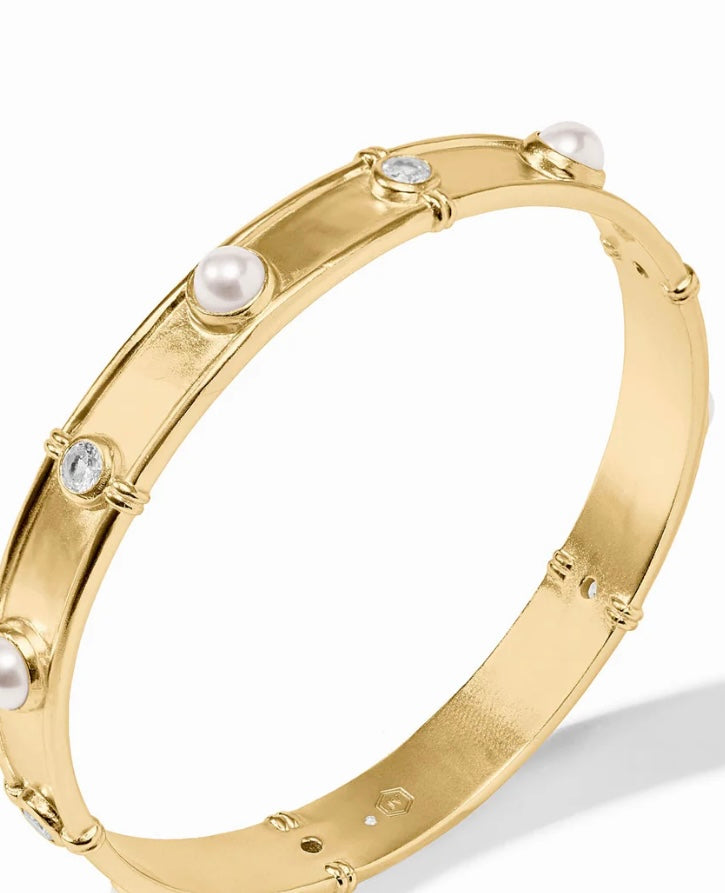 Julie Vos Tribeca Bangle Pearl Small