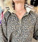 Leopard Half Zip