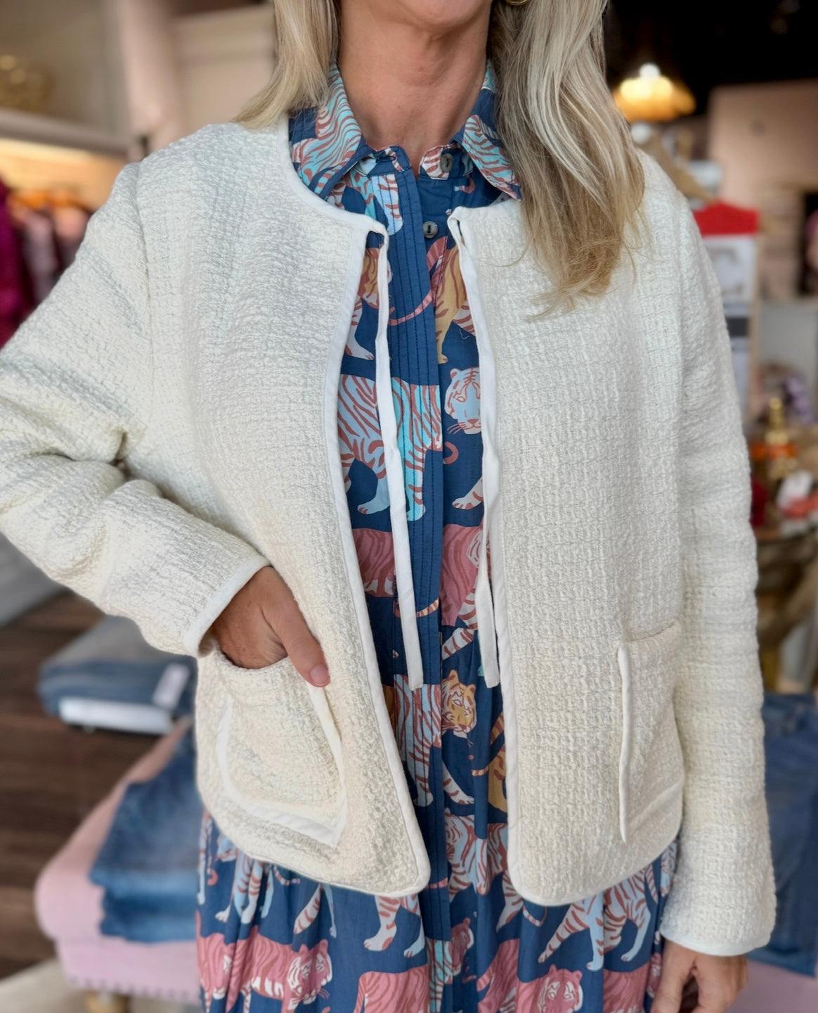 Brooks Avenue Rosy Jacket - Vintage Off White