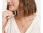Julie Vos Fleur-de-Lis Solitaire Necklace Pave CZ