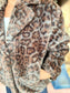 Faux Fur Coat Leopard Brown