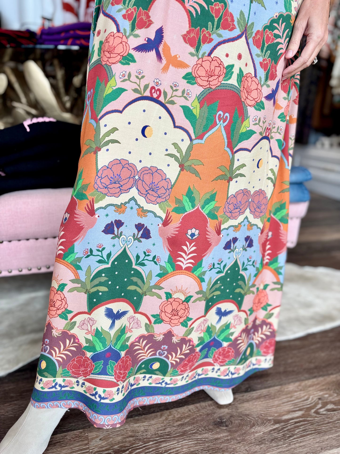 Briton Court Layla Dress Salmon Rose